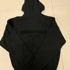 Essentials Fear of God Black Hoodie Size XS